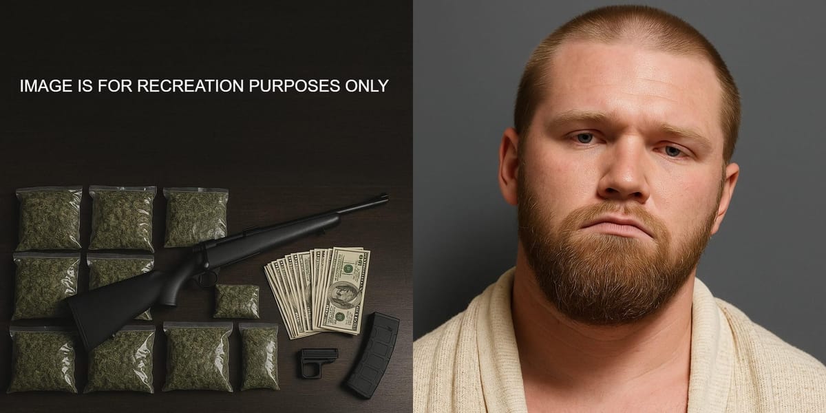 Linton Police Raid Nets 17 Bags of Marijuana, Rifle, and Cash