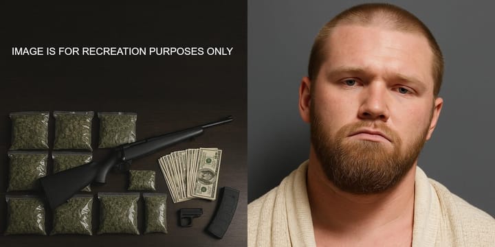 Linton Police Raid Nets 17 Bags of Marijuana, Rifle, and Cash