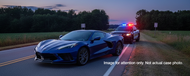 Bloomington Woman Arrested After High-Speed Corvette Pursuit and Failed Sobriety Tests